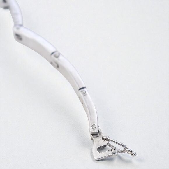 Vintage Taxco Mexico TF-59 Sterling Silver Greek Key Bracelet Chunky 8.5" - Picture 6 of 9